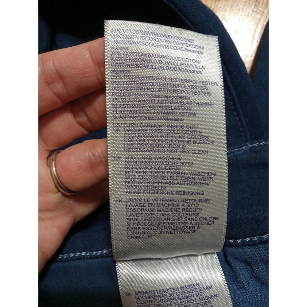 NYDJ Jeans 12 Womens BLUE  MARILYN STRAIGHT Preowned Summer Winter Casual Work - Picture 9 of 11